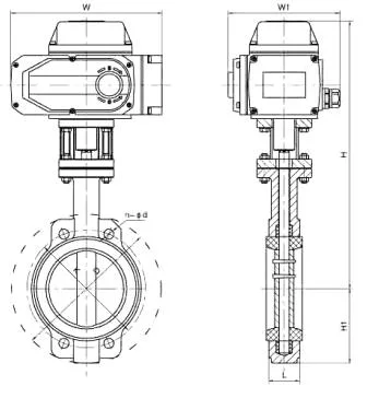 Fluorine Electric Butterfly Valve