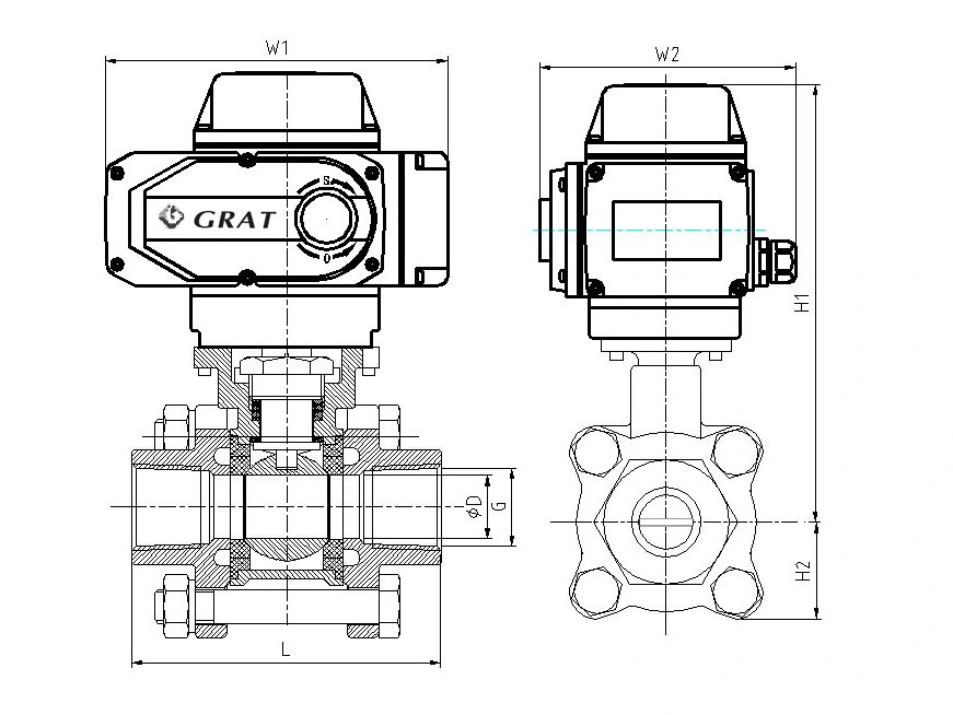 Electric Stainless Steel Mini Ball Valve