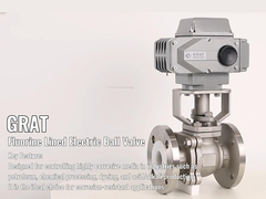 فلورين مغطاة الكهربائية تعمل بالصمام الكرة الاتصال فلنج مقاوم للتآكل