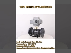 صمامات UPVC كروية لحلول الحمض والقلوية مقاومة للتآكل وطويلة الأمد